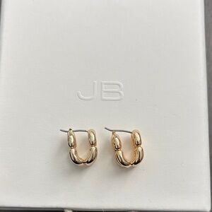 Jenny Bird Gold Huggie hoop Earrings